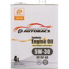 Масло моторное AUTOBACS Synthetic Engiline 5W-30 4 л.Сингапур