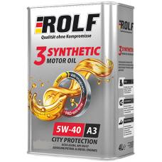 Масло моторное ROLF 3-SYNTHETIC 5w-40 A3 4л.